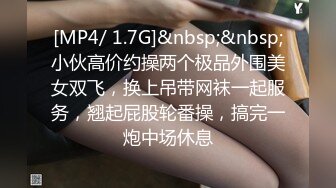 [MP4/ 1.7G]&nbsp;&nbsp;小伙高价约操两个极品外围美女双飞，换上吊带网袜一起服务，翘起屁股轮番操，搞完一炮中场休息