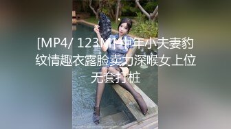 [MP4/ 123M] 中年小夫妻豹纹情趣衣露脸卖力深喉女上位无套打桩