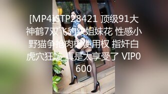 [MP4]STP28421 顶级91大神鹤7双飞豹纹姐妹花 性感小野猫争抢肉棒使用权 指奸白虎穴狂喷 真是太享受了 VIP0600