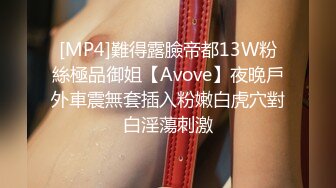 [MP4]難得露臉帝都13W粉絲極品御姐【Avove】夜晚戶外車震無套插入粉嫩白虎穴對白淫蕩刺激