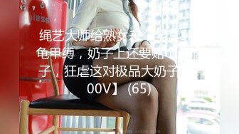 绳艺大师给熟女来个全套SM龟甲缚，奶子上还要贴个血滴子，狂虐这对极品大奶子【200V】 (65)