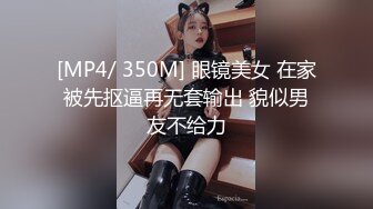 [MP4/ 350M] 眼镜美女 在家被先抠逼再无套输出 貌似男友不给力