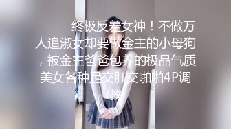 ⚫️⚫️终极反差女神！不做万人追淑女却要做金主的小母狗，被金主爸爸包养的极品气质美女各种足交肛交啪啪4P调教