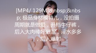 [MP4/ 129M]&nbsp;&nbsp; 极品身材模特儿，没拍摄周期就是做爱，开档牛仔裤，后入大肉棒好顺溜，淫水多多，后入爆射